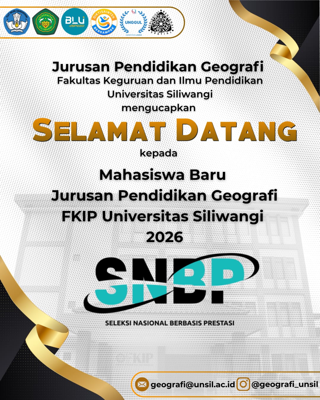 Sebanyak 56 Calon Mahasiswa Baru Lolos SNBP 2026 di Pendidikan Geografi Unsil